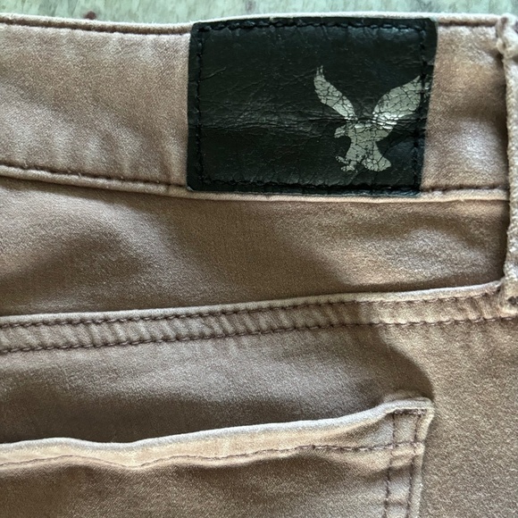 American Eagle Womens Pink Super Stretch Jegging with Distressed Bottom, Size 8 - Picture 6 of 7